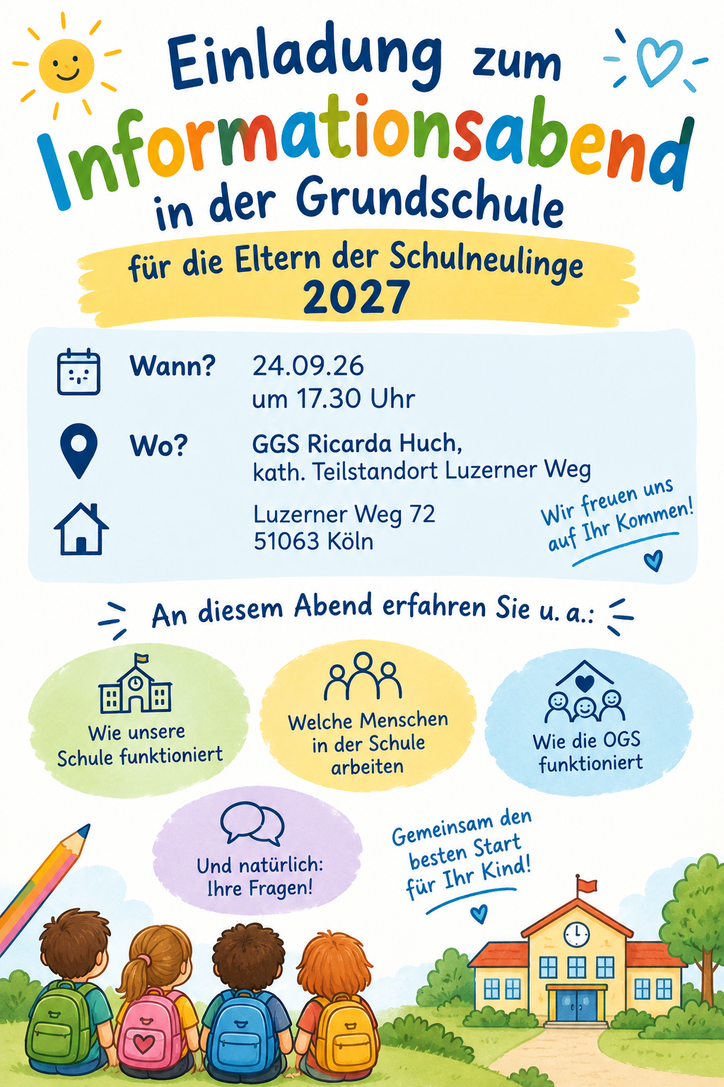 Einschulung am Luzerner Weg